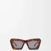 Occhiali da sole Cateye smussati Havana Occhiali da sole Cateye smussati Havana