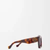 Occhiali da sole Cateye smussati Havana Occhiali da sole Cateye smussati Havana