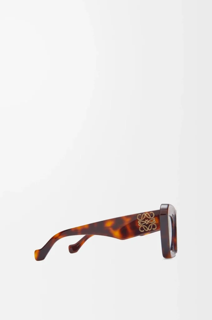 Occhiali da sole Cateye smussati Havana Occhiali da sole Cateye smussati Havana