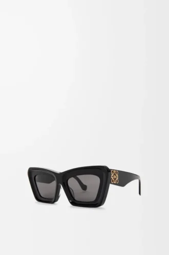 Occhiali da sole Cateye smussati Nero