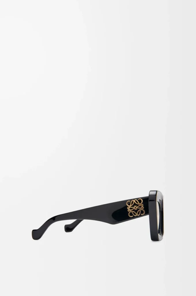 Occhiali da sole Cateye smussati Nero