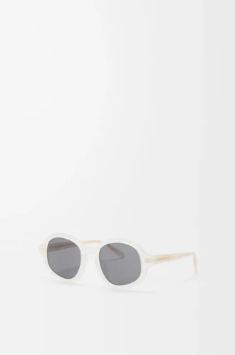 Occhiali da sole Delta Slim color avorio latteo
