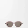 Occhiali da sole Delta Slim Marrone trasparente Occhiali da sole Delta Slim Marrone trasparente