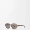 Occhiali da sole Delta Slim Marrone trasparente Occhiali da sole Delta Slim Marrone trasparente