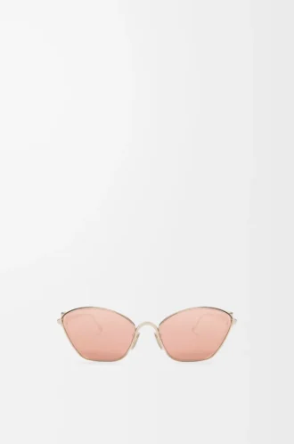 Occhiali da sole esagonali Anagram oro rosa