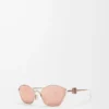 Occhiali da sole esagonali Anagram oro rosa Occhiali da sole esagonali Anagram oro rosa