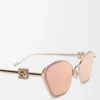 Occhiali da sole esagonali Anagram oro rosa Occhiali da sole esagonali Anagram oro rosa