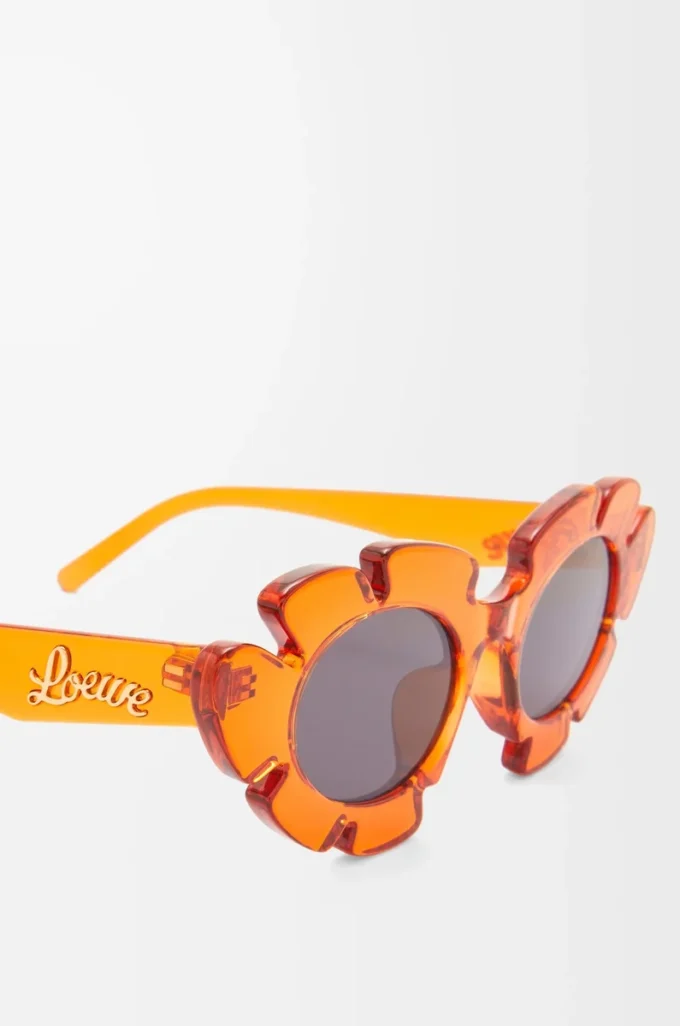 Occhiali da sole Flower Arancione trasparente