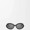 Occhiali da sole Mini Oval Slim Black Occhiali da sole Mini Oval Slim Black