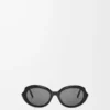 Occhiali da sole Mini Oval Slim Black