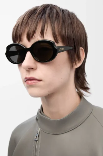 Occhiali da sole Mini Oval Slim Black