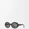 Occhiali da sole Mini Oval Slim Black