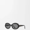 Occhiali da sole Mini Oval Slim Black Occhiali da sole Mini Oval Slim Black