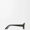 Occhiali da sole Mini Oval Slim Black Occhiali da sole Mini Oval Slim Black