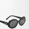 Occhiali da sole Mini Oval Slim Black