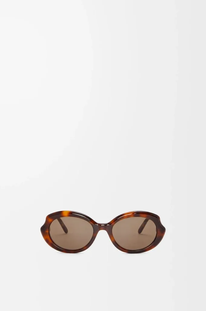 Occhiali da sole Mini Oval Slim Havana