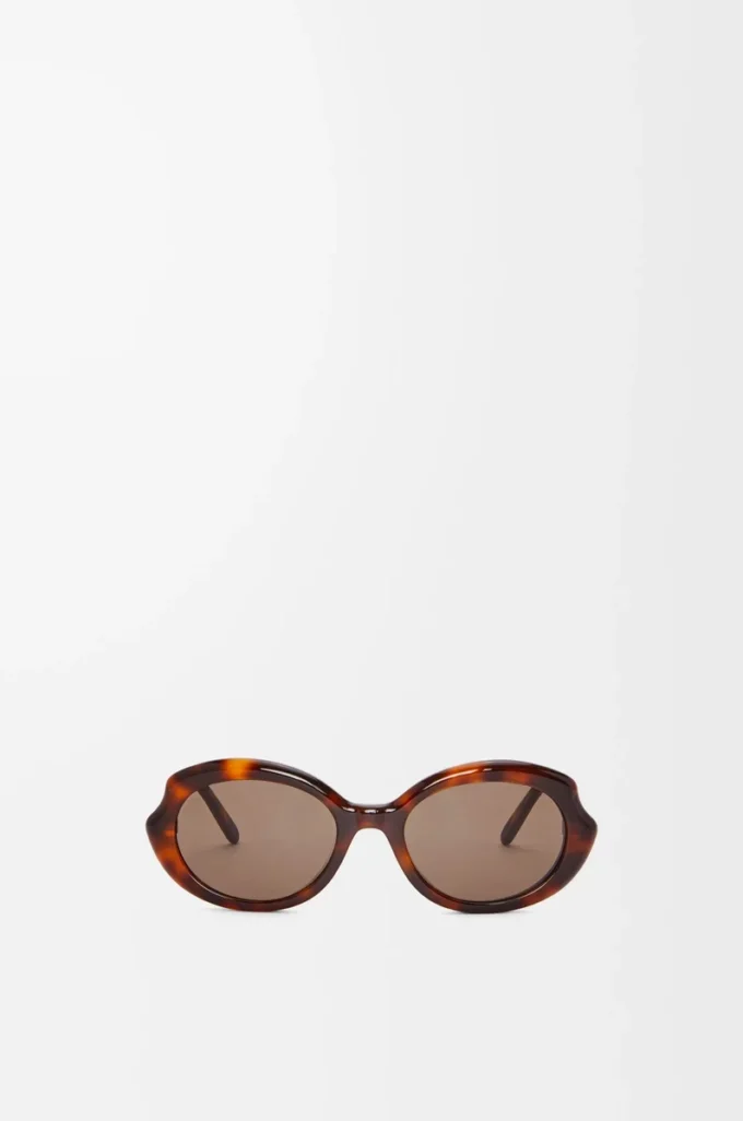Occhiali da sole Mini Oval Slim Havana