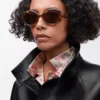 Occhiali da sole Mini Oval Slim Havana