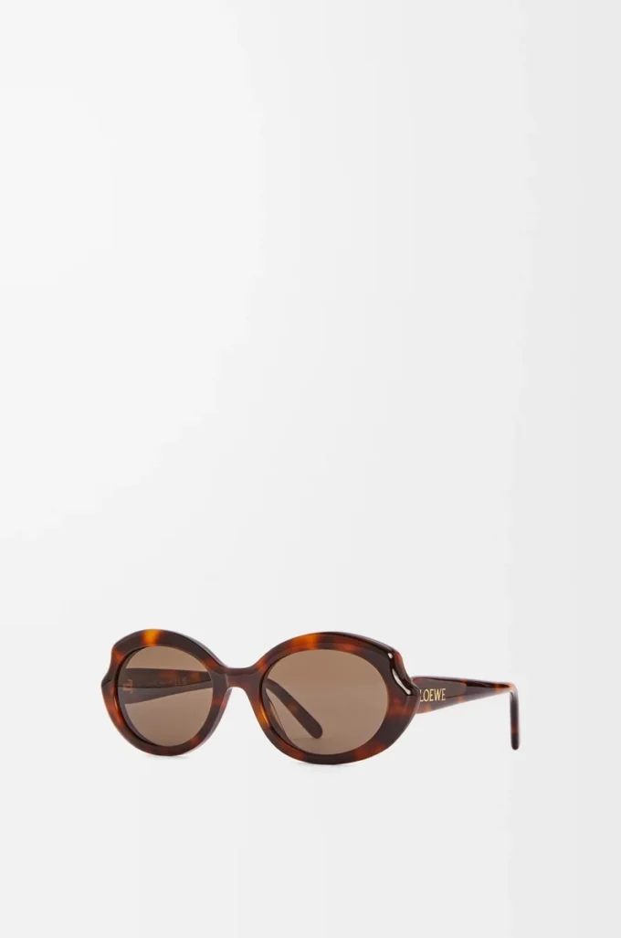 Occhiali da sole Mini Oval Slim Havana