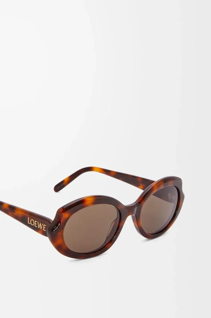 Occhiali da sole Mini Oval Slim Havana