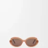 Occhiali da sole Mini Oval Slim Milky Caramel