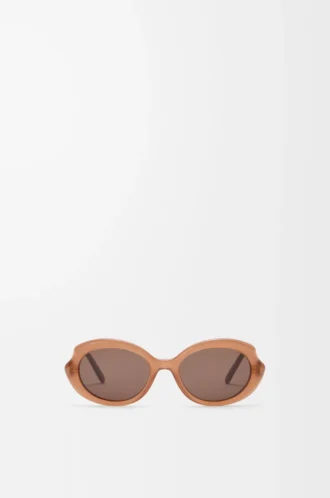 Occhiali da sole Mini Oval Slim Milky Caramel