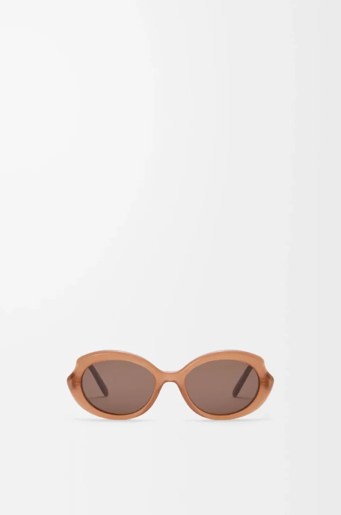 Occhiali da sole Mini Oval Slim Milky Caramel
