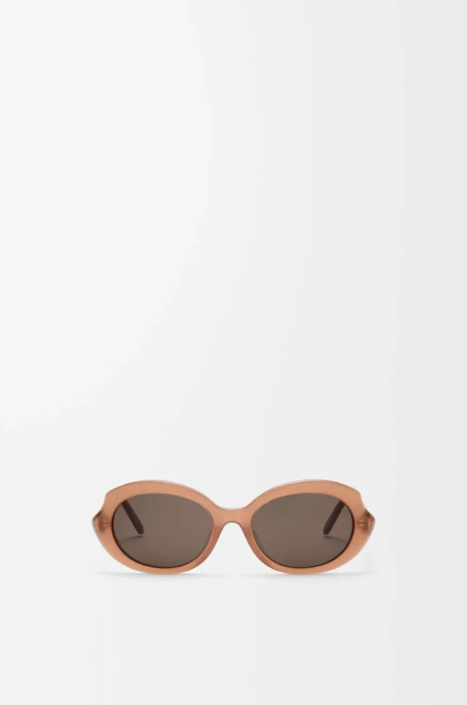 Occhiali da sole Mini Oval Slim Milky Caramel