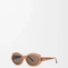 Occhiali da sole Mini Oval Slim Milky Caramel