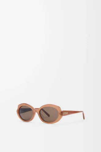 Occhiali da sole Mini Oval Slim Milky Caramel