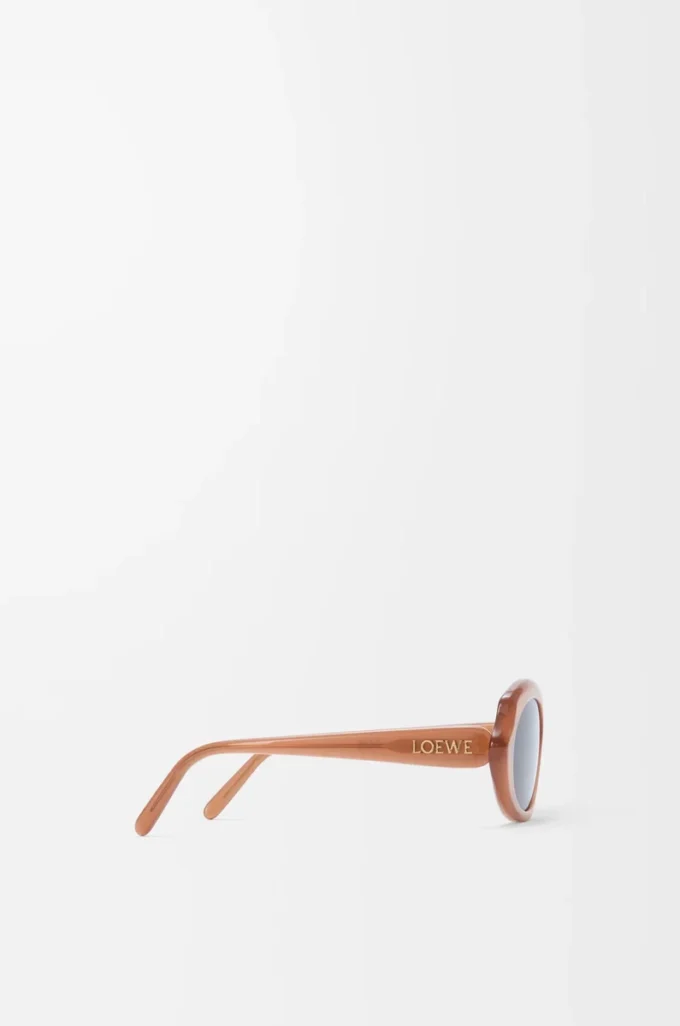 Occhiali da sole Mini Oval Slim Milky Caramel