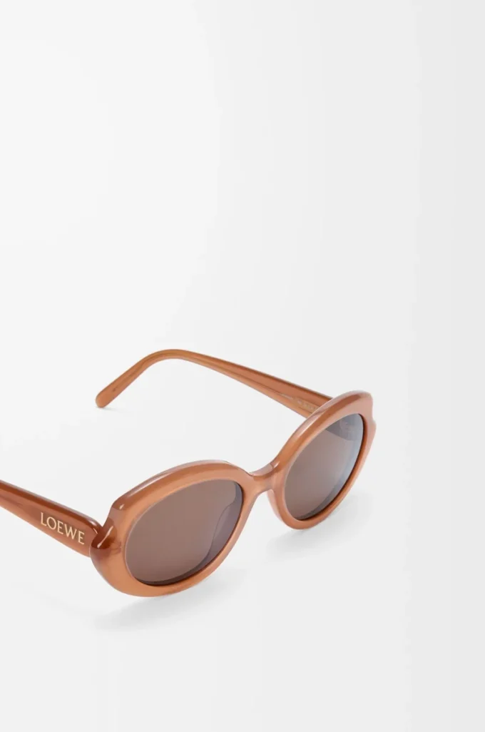 Occhiali da sole Mini Oval Slim Milky Caramel
