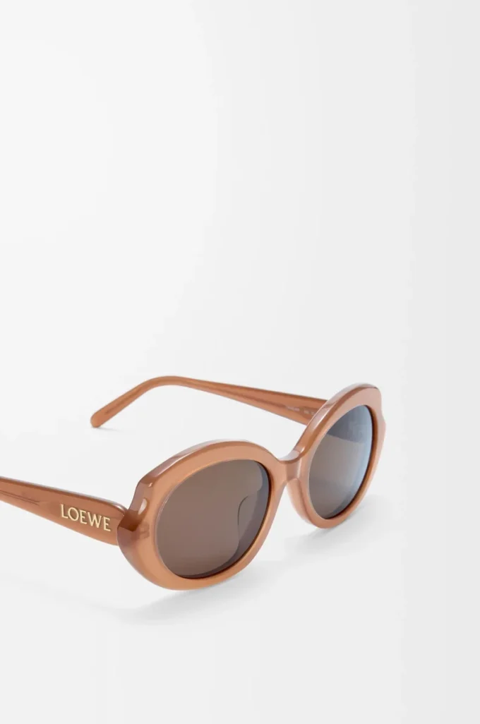 Occhiali da sole Mini Oval Slim Milky Caramel