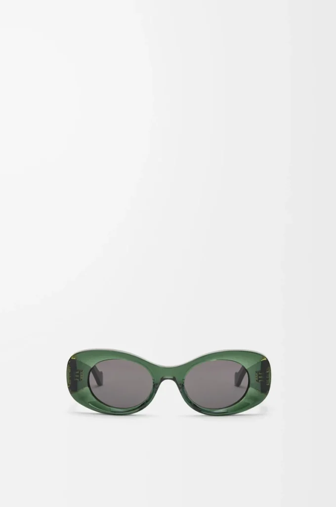 Occhiali da sole ovali smussati Maxi Anagram verde scuro Occhiali da sole ovali smussati Maxi Anagram verde scuro