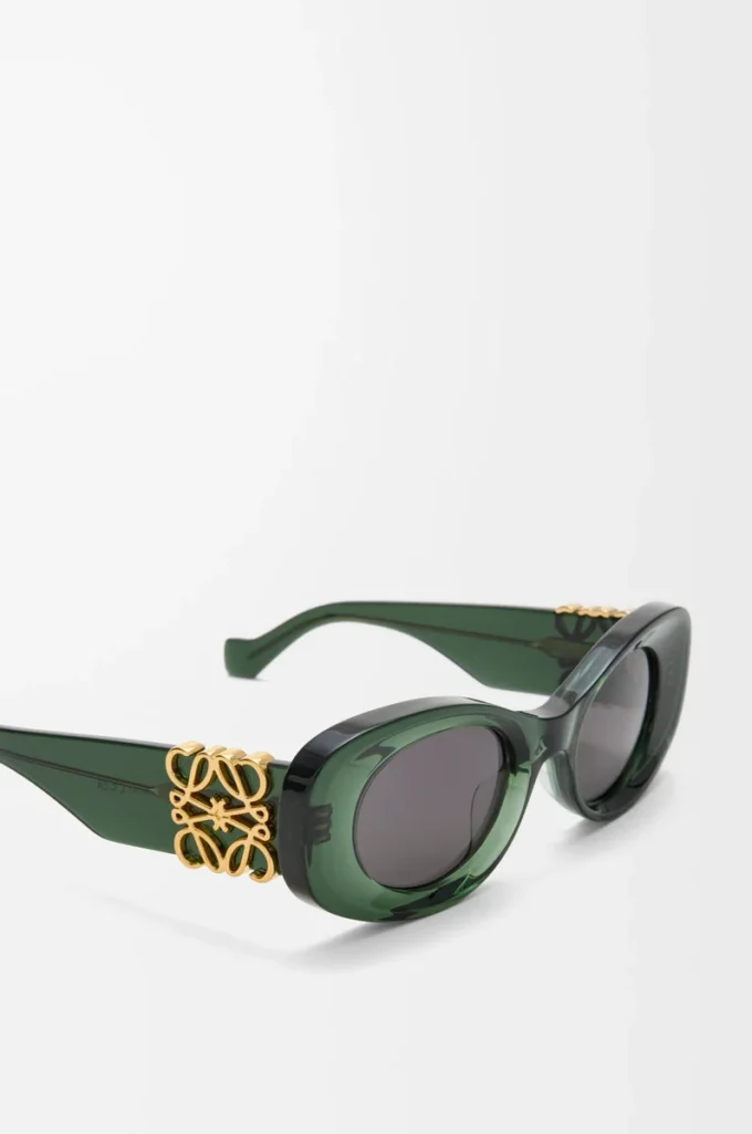 Occhiali da sole ovali smussati Maxi Anagram verde scuro Occhiali da sole ovali smussati Maxi Anagram verde scuro