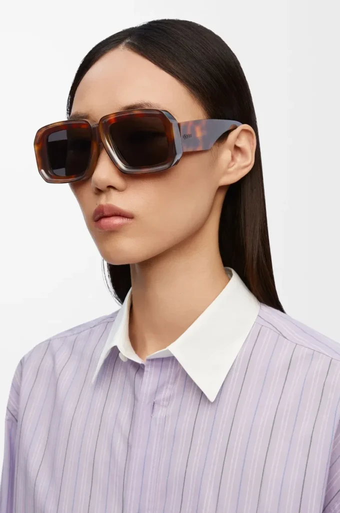 Occhiali da sole Paula’s Ibiza Dive in Mask Shiny Classic Havana