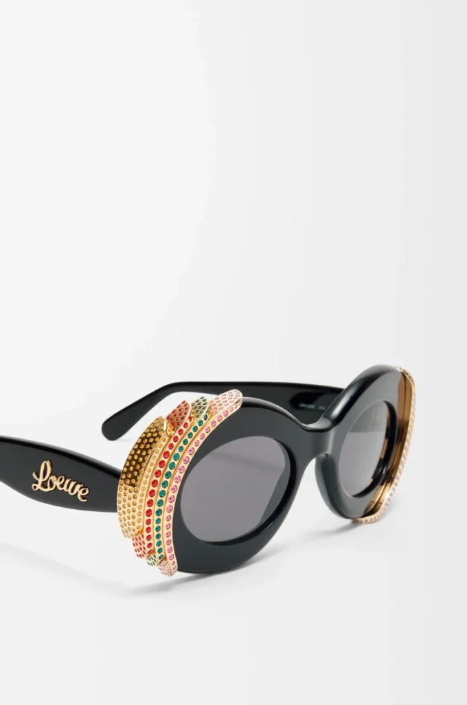 Occhiali da sole Pavé Oval Multicolor/Nero Occhiali da sole Pavé Oval Multicolor/Nero