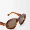 Occhiali da sole Pentagon smussati Havana Occhiali da sole Pentagon smussati Havana