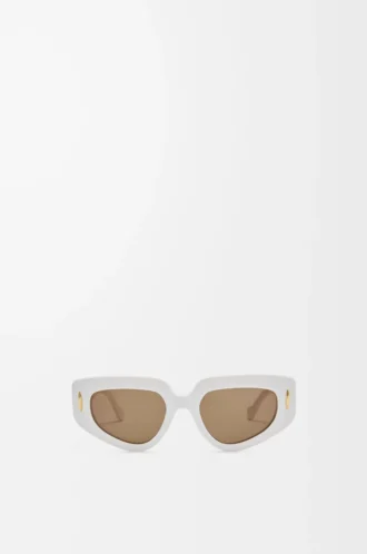 Occhiali da sole piccoli Butterfly Screen Bianco solido