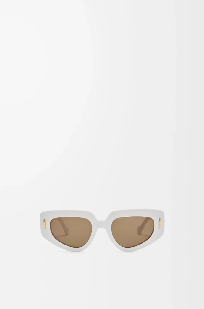 Occhiali da sole piccoli Butterfly Screen Bianco solido