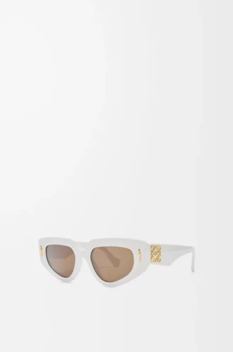 Occhiali da sole piccoli Butterfly Screen Bianco solido
