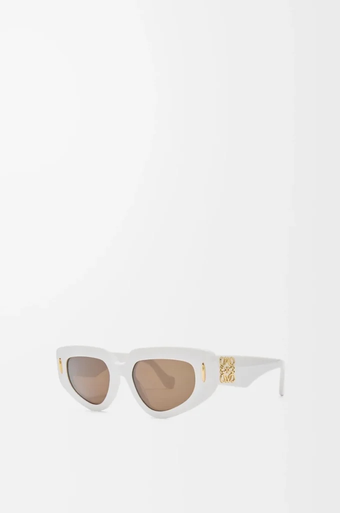 Occhiali da sole piccoli Butterfly Screen Bianco solido