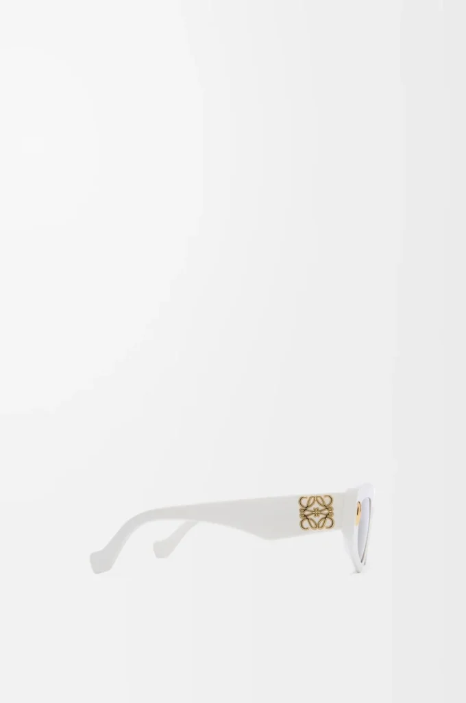 Occhiali da sole piccoli Butterfly Screen Bianco solido
