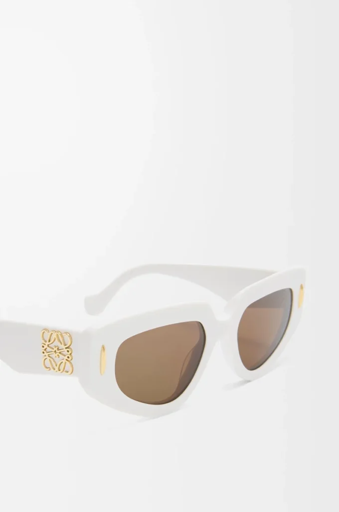 Occhiali da sole piccoli Butterfly Screen Bianco solido