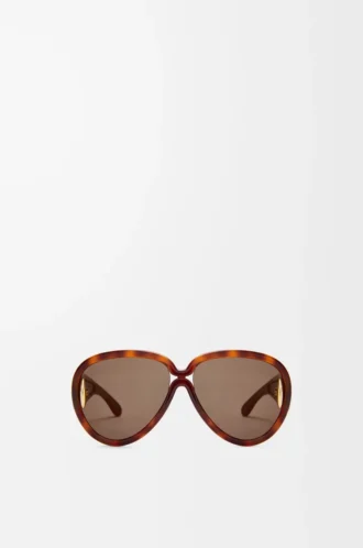 Occhiali da sole Pilot Mask Dark Havana