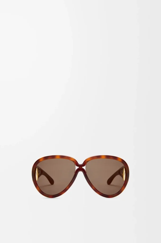 Occhiali da sole Pilot Mask Dark Havana