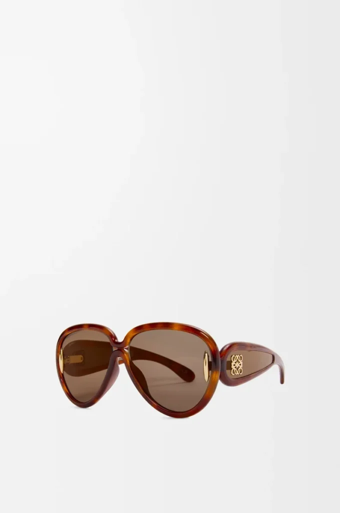 Occhiali da sole Pilot Mask Dark Havana