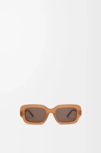 Occhiali da sole rettangolari slim Caramello chiaro Occhiali da sole rettangolari slim Caramello chiaro