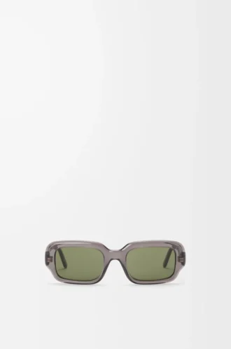 Occhiali da sole rettangolari slim grigi
