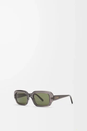 Occhiali da sole rettangolari slim grigi